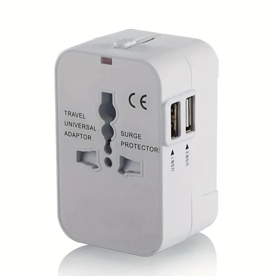 Worldwide Travel Adapter Dual USB