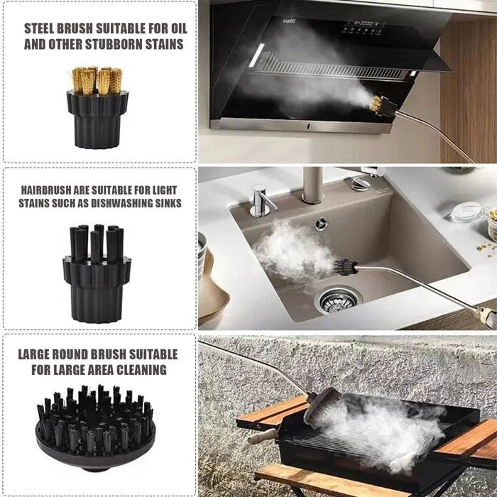 2500W Steam Cleaner with 5 Brushes