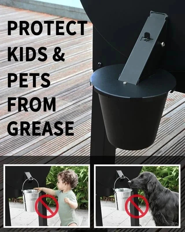 Grill Grease Collector with Lid