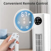 LED control panel and remote control for the oscillating tower fan