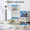 Compact tower fan fitting into small apartment corners